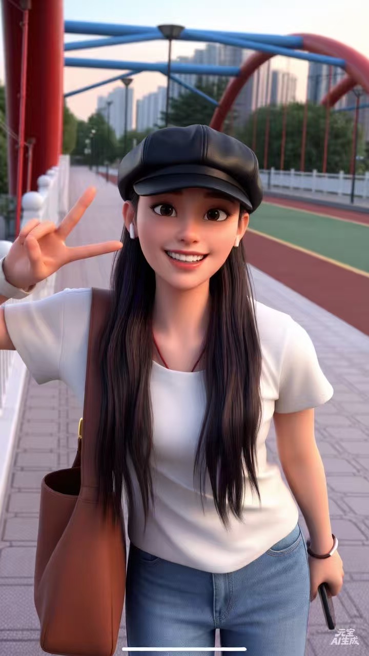 Professional Chinese female frontend developer with modern styling