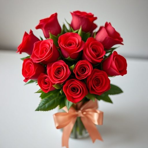 باقة ورد احمر فاخرة