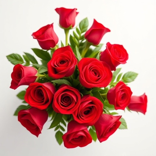 باقة الورد الأحمر المخملي